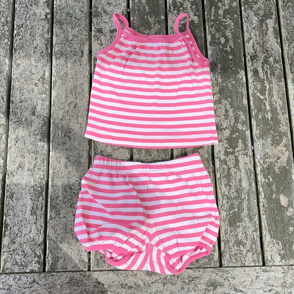 Super cute pink striped set for 18 months old